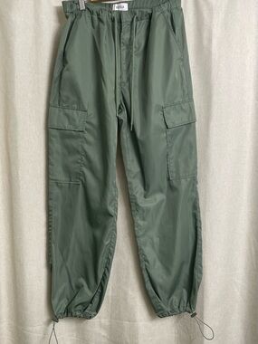 pistola Olive Green Cargo Jogger Pants Utility Nylon Medium